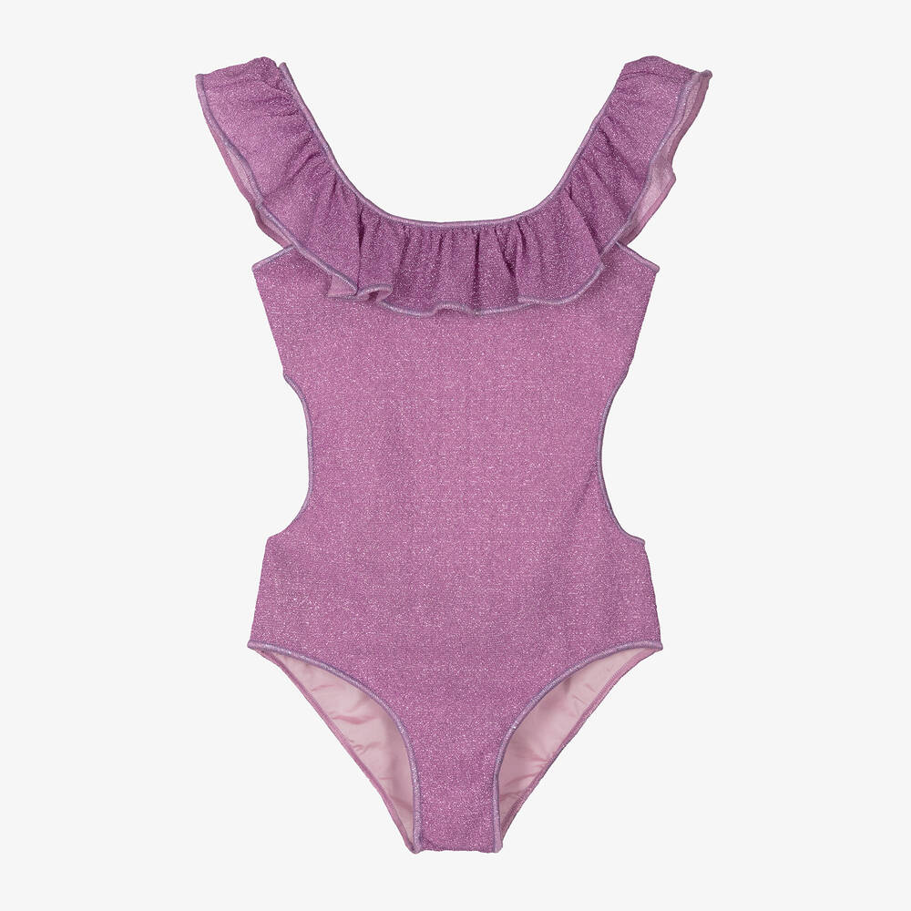 Shop Oseree Girls Purple Lumière Swimsuit