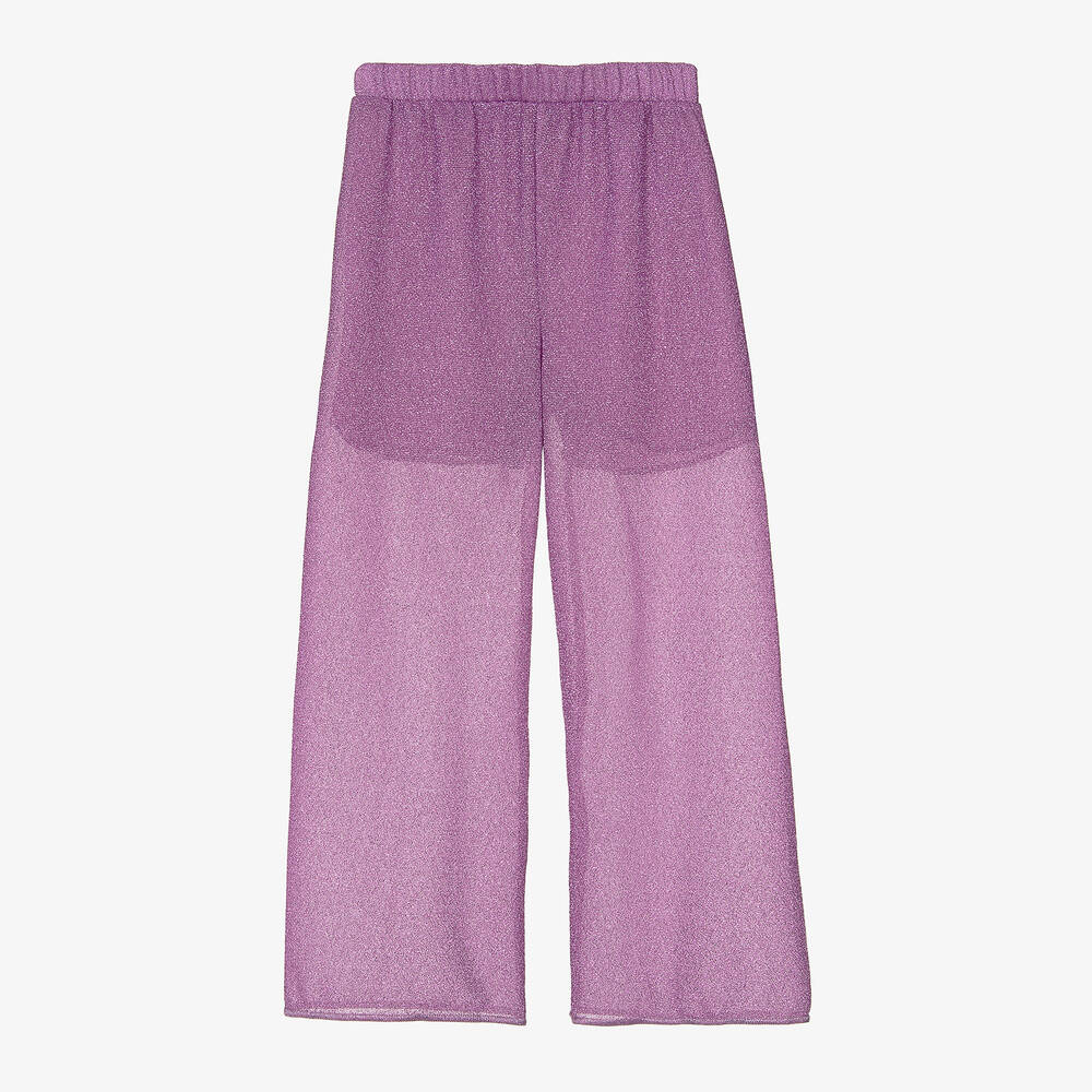 Shop Oseree Girls Purple Lumière Trousers