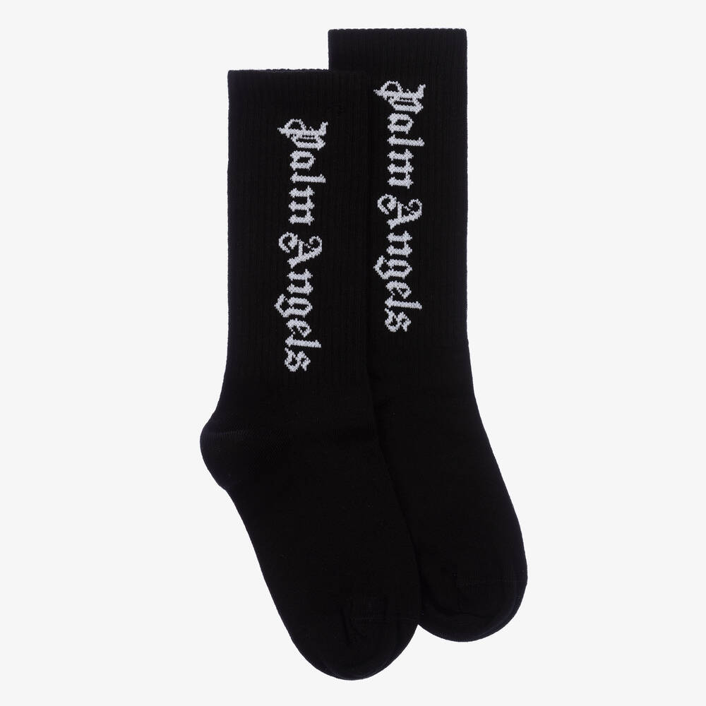 Palm Angels - Черные хлопковые носки для мальчиков | Childrensalon