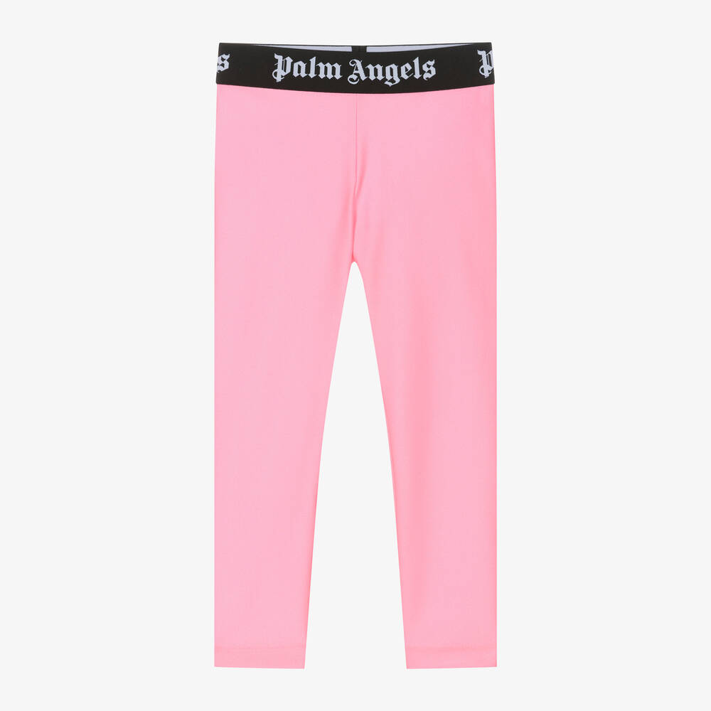 Palm Angels Babies' Girls Bright Pink Leggings