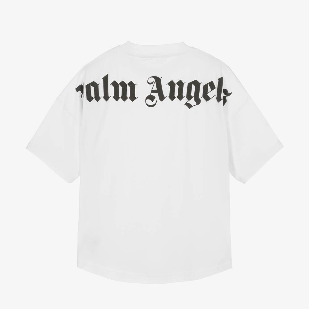 Palm Angels - Teen White Cotton T-Shirt | Childrensalon
