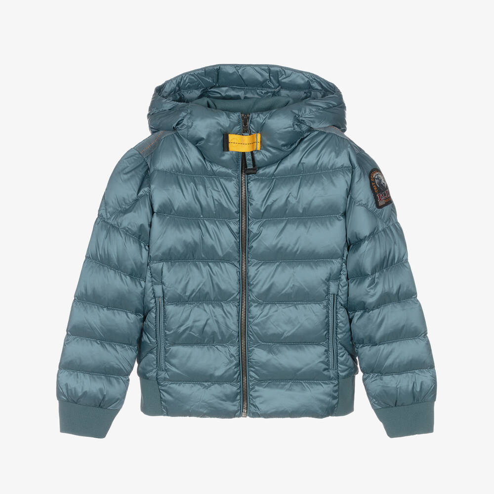 Parajumpers - Boys Blue Down Padded Puffer Jacket | Childrensalon