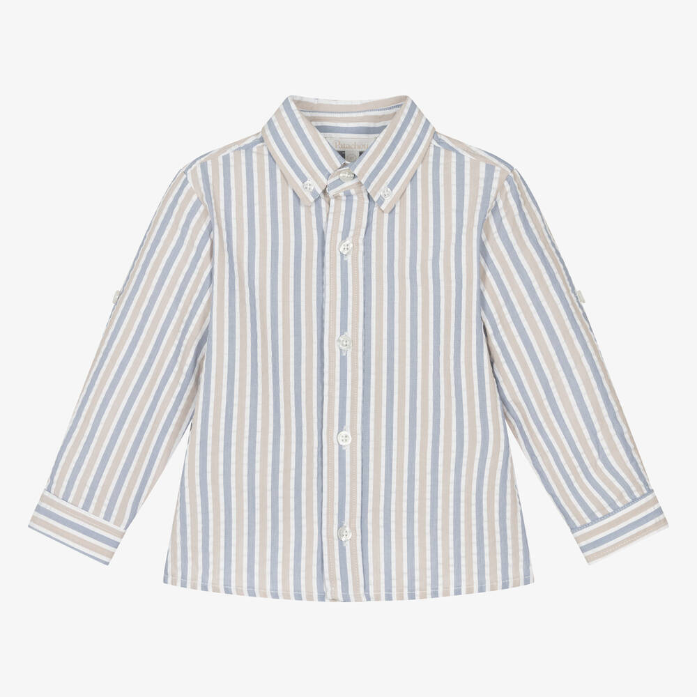 Patachou striped cotton shirt - Blue