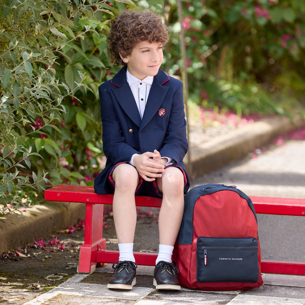 Patachou-Boys Navy Blue Blazer | Childrensalon