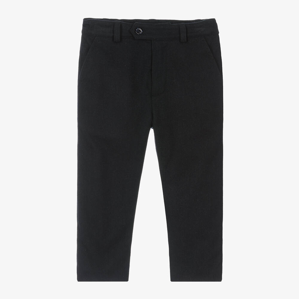 Patachou - Boys Navy Blue Twill Trousers | Childrensalon