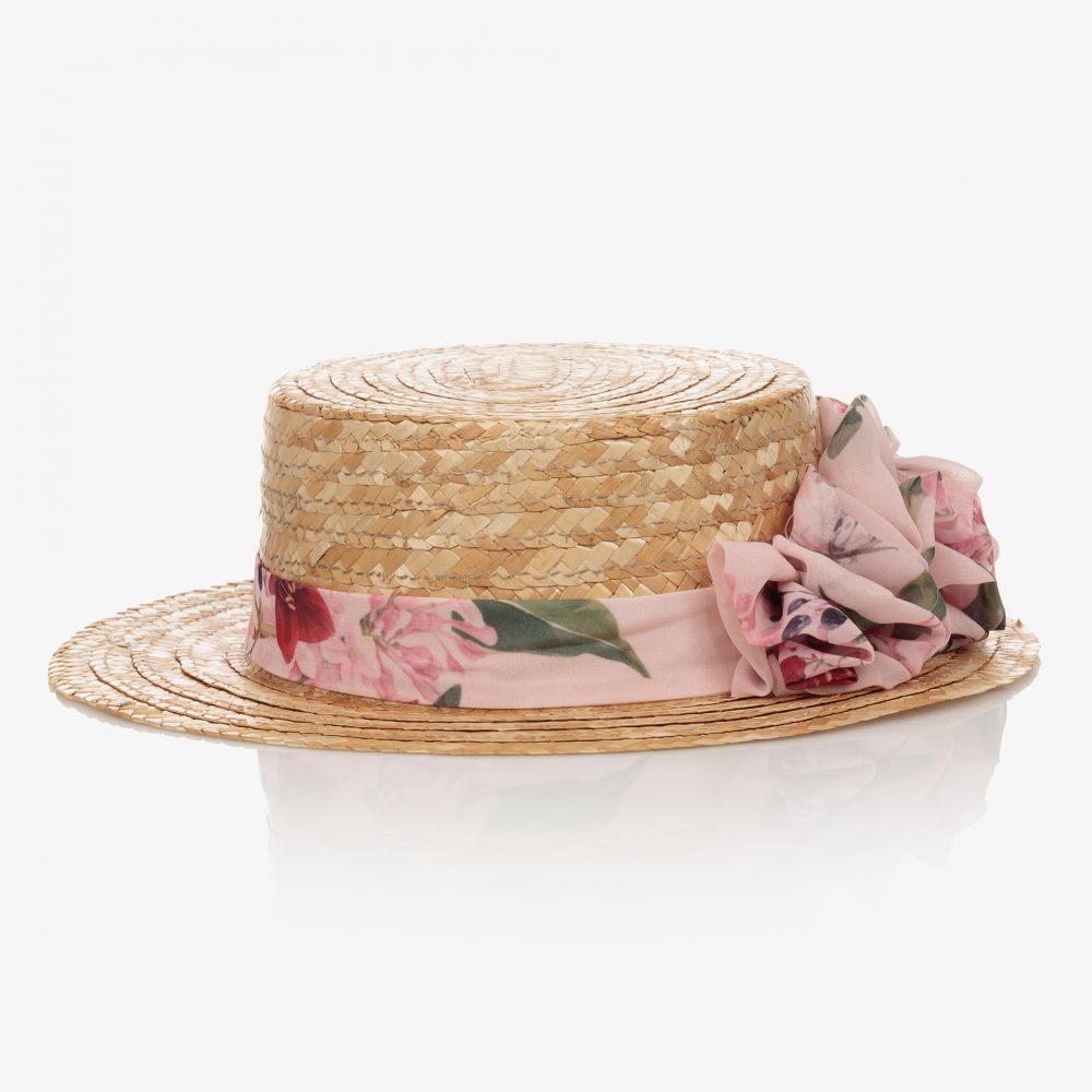 Sombreros de paja para niños y niñas,gorro de encaj #pink 