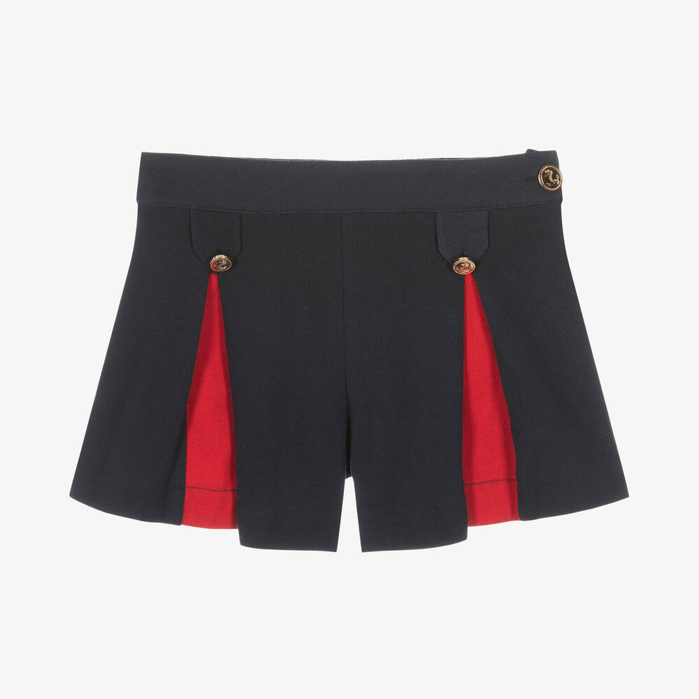 Patachou - Blaue Shorts aus Baumwollpiqué | Childrensalon