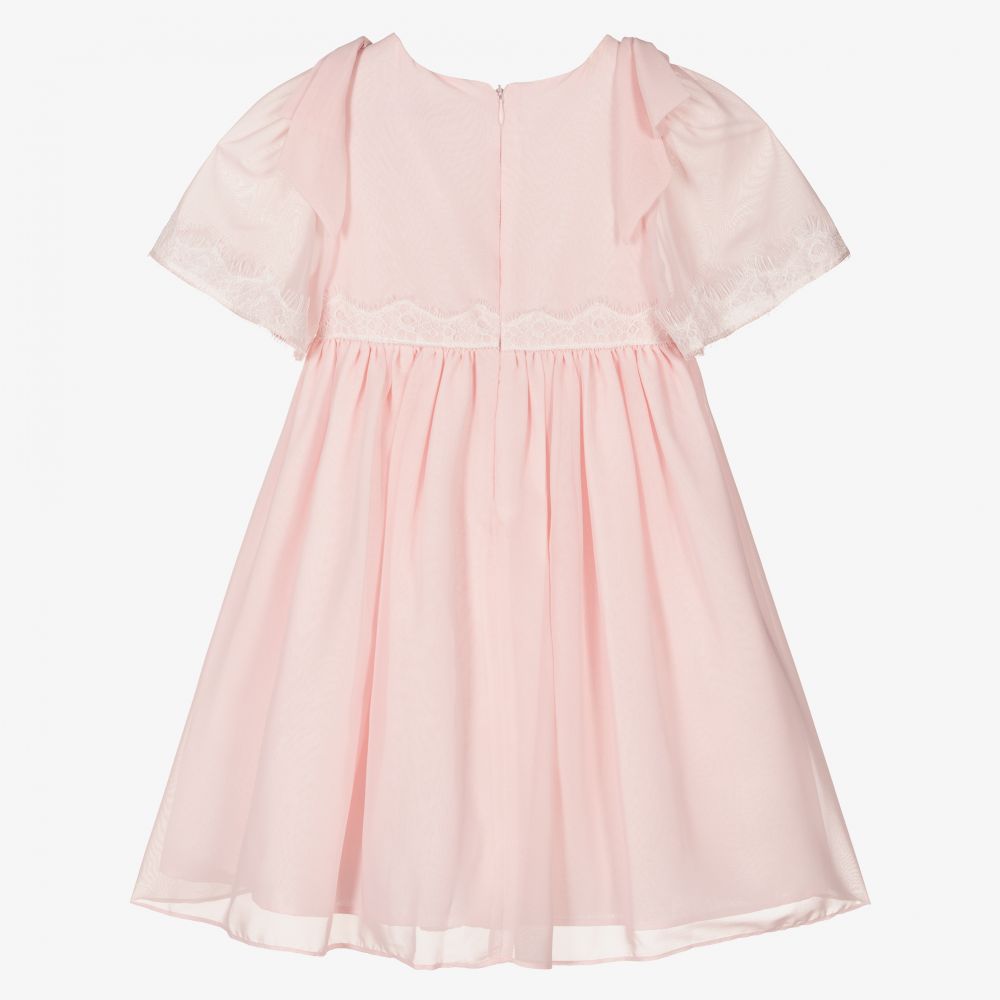 Patachou - Girls Pink Chiffon Dress | Childrensalon