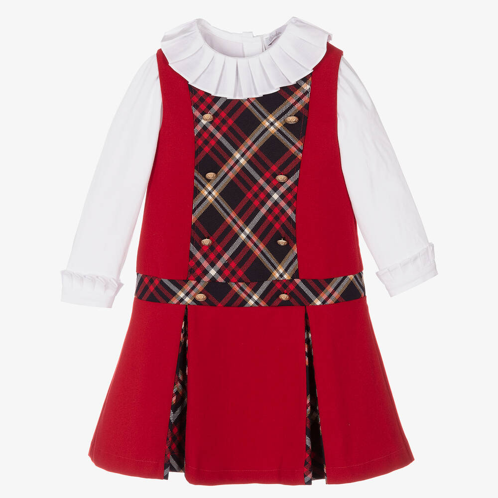 Patachou - Rotes Kleid-Set für Mädchen | Childrensalon
