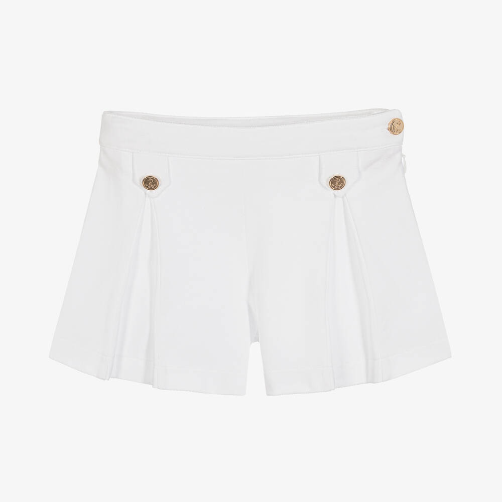 Patachou - Weiße Baumwollpiqué-Shorts | Childrensalon