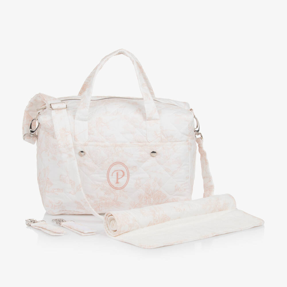 Patachou - حقيبة لمستلزمات الأطفال لون أبيض (35 سم) | Childrensalon