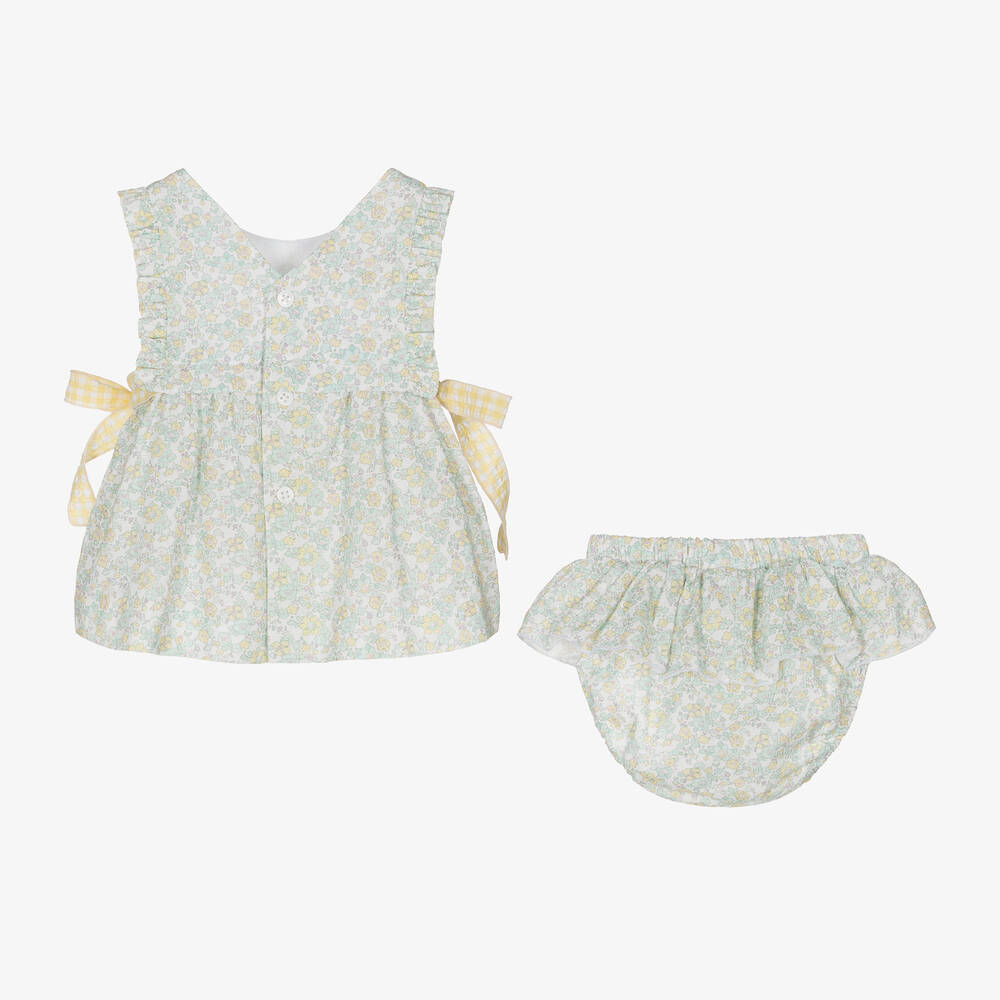 Paz Rodríguez - Baby Girls Floral Cotton Shorts Set | Childrensalon