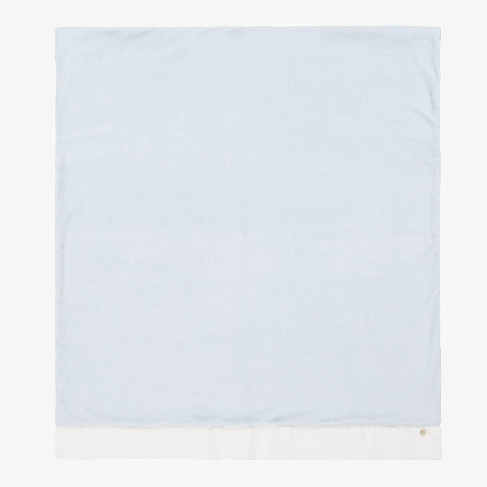 Paz Rodríguez - Blue Velour Baby Blanket (85cm) | Childrensalon