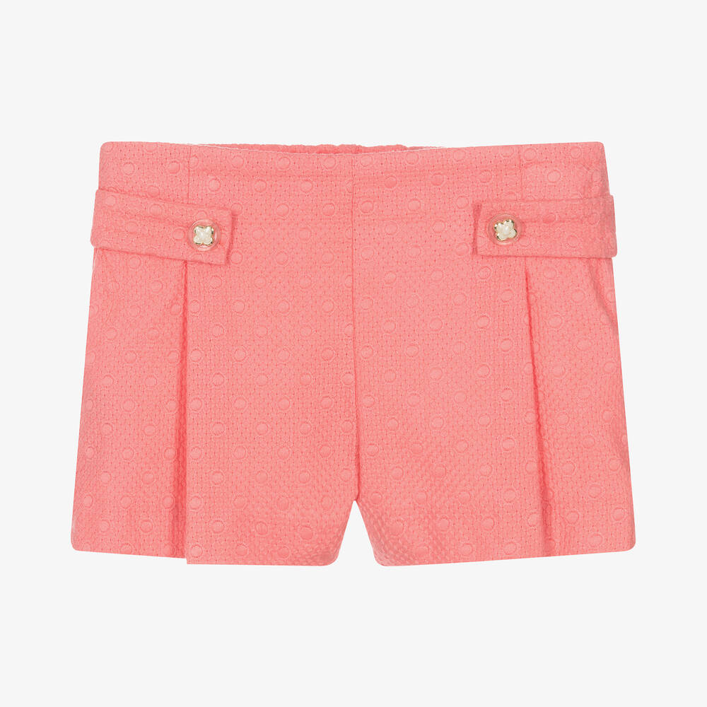 Paz Rodríguez - Girls Pink Cotton Shorts | Childrensalon