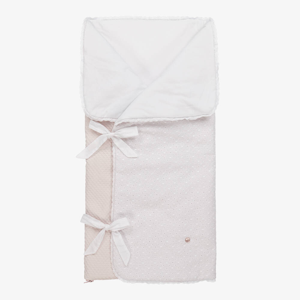 Paz Rodríguez - Розовый хлопковый конверт для малышей (68см) | Childrensalon