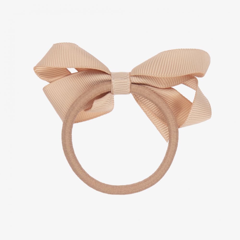 Peach satin hair ribbon - ♻️