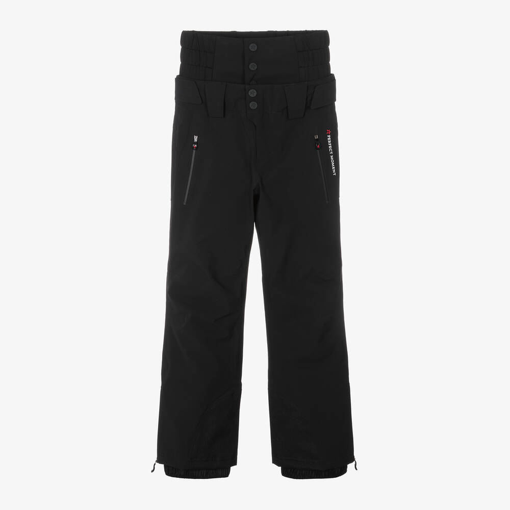 PERFECT MOMENT BLACK HIGH WAISTED SKI TROUSERS