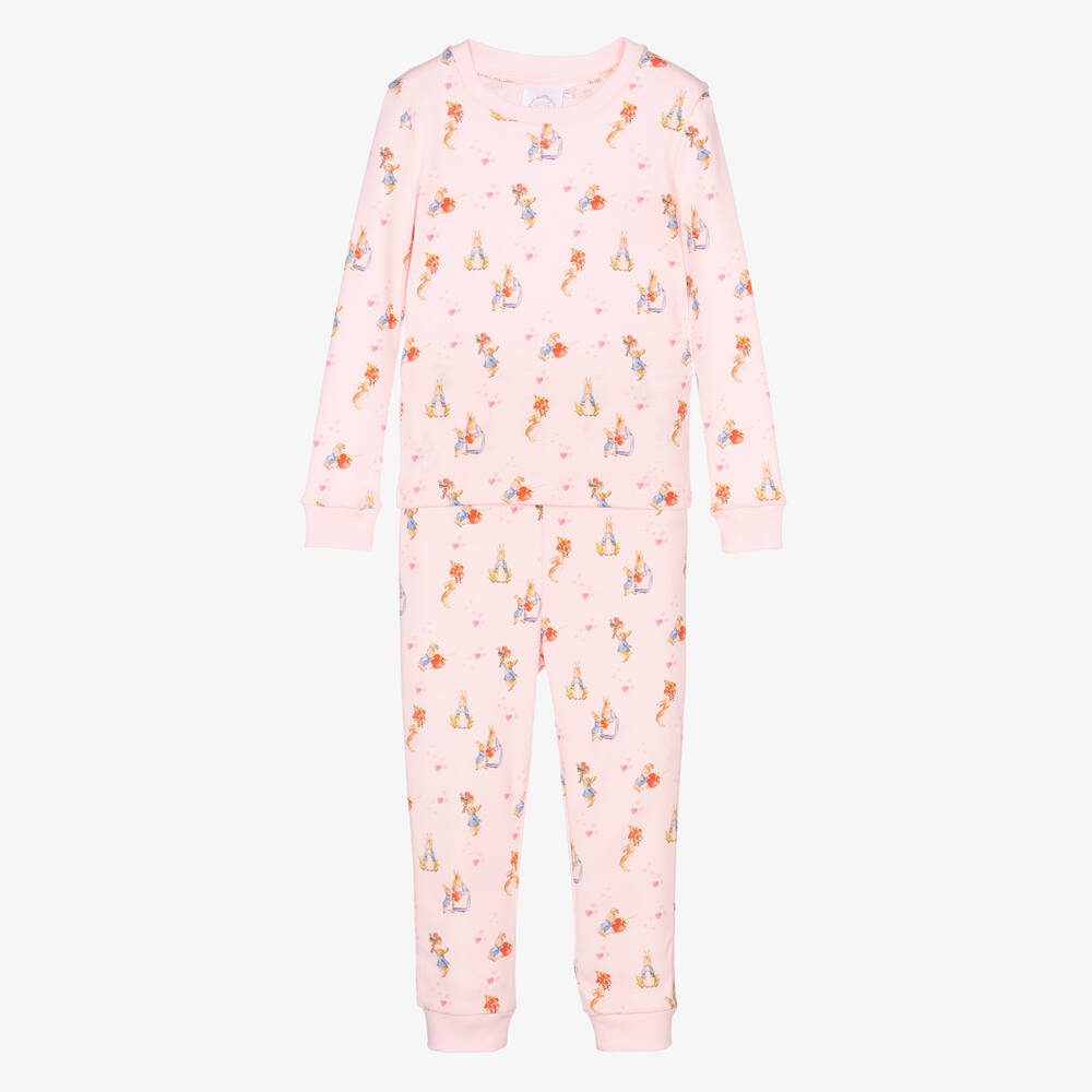 Peter Rabbit™ by Childrensalon - Pyjama en jersey de coton rose fille | Childrensalon