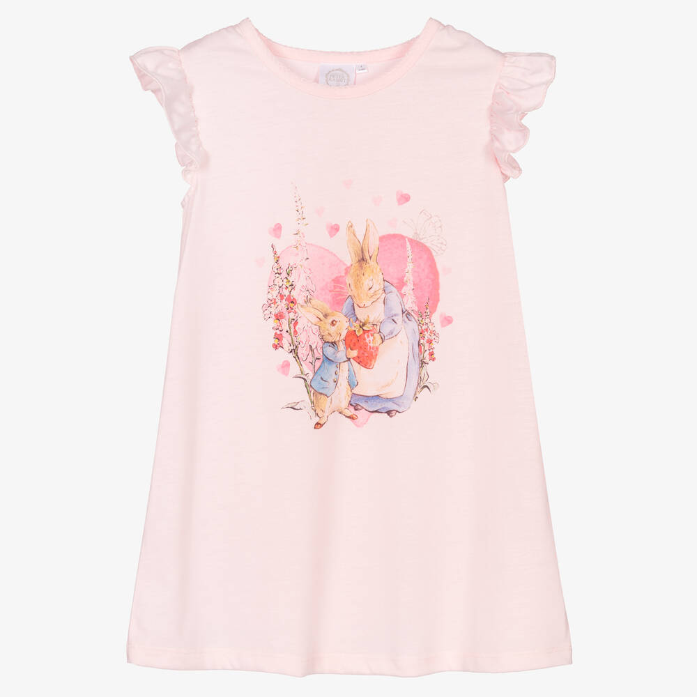 Peter Rabbit™ by Childrensalon - Розовая ночная рубашка с оборками | Childrensalon