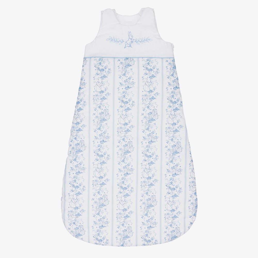 Peter Rabbit™ by Childrensalon - White Linen & Cotton Sleeping Bag (82cm) | Childrensalon