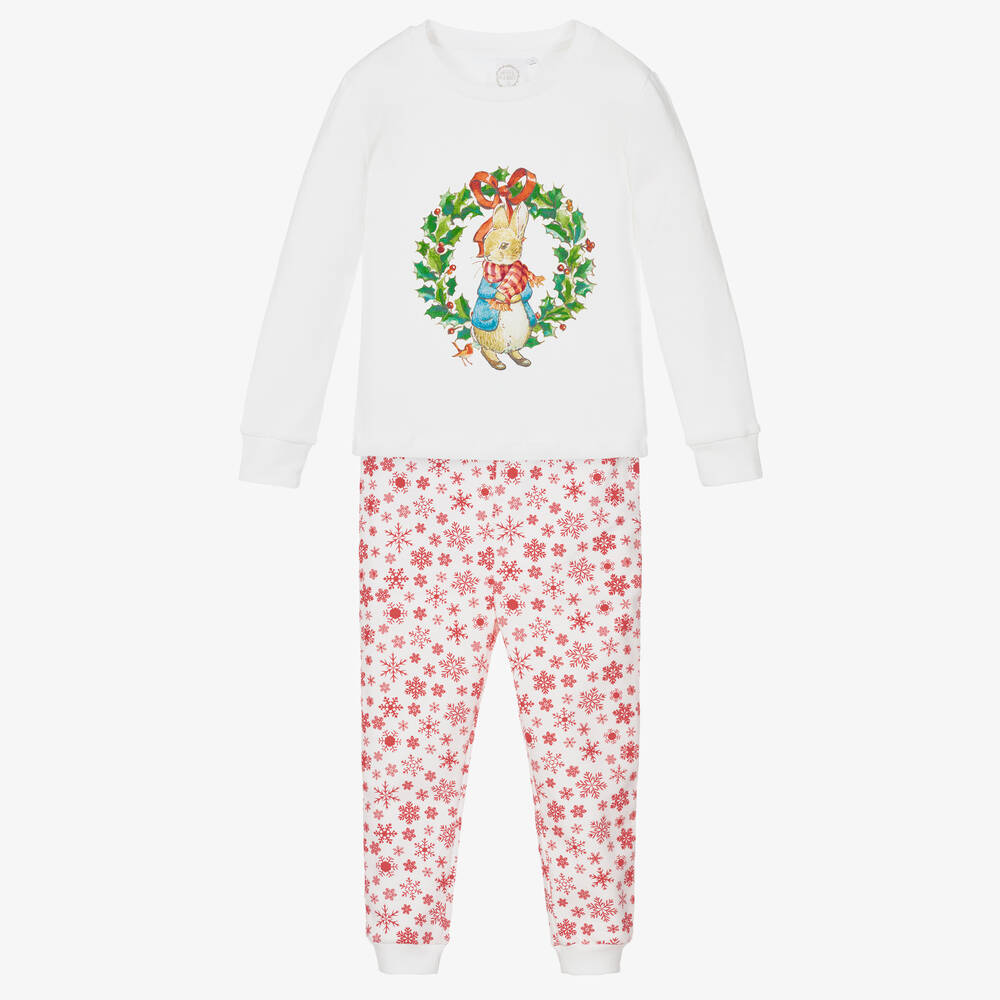 Peter Rabbit™ by Childrensalon - Pyjama de Noël blanc et rouge | Childrensalon