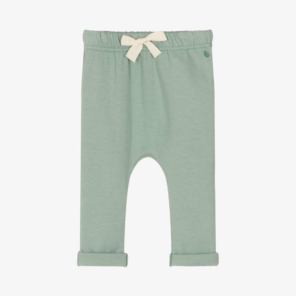 Petit Bateau - Green Organic Cotton Trousers | Childrensalon