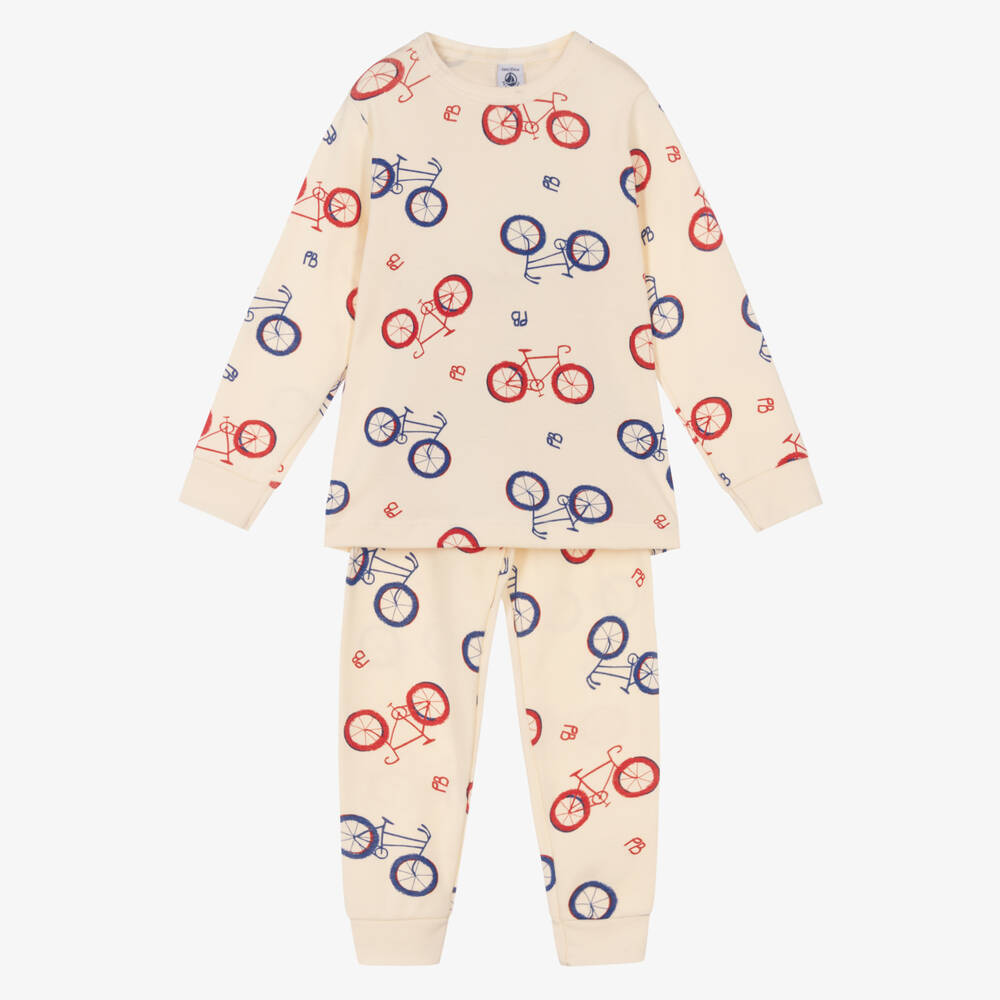 Petit Bateau - Ivory Organic Cotton Pyjamas | Childrensalon