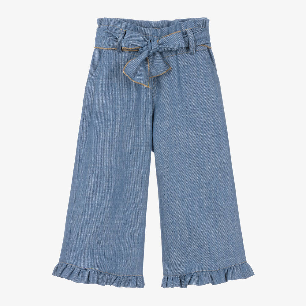 Phi Clothing - Pantalon large en chambray de coton | Childrensalon