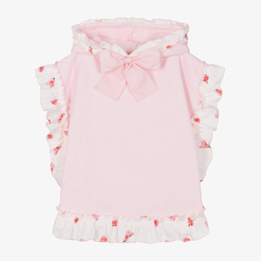 Phi Clothing - Girls Pink Poncho Towel | Childrensalon