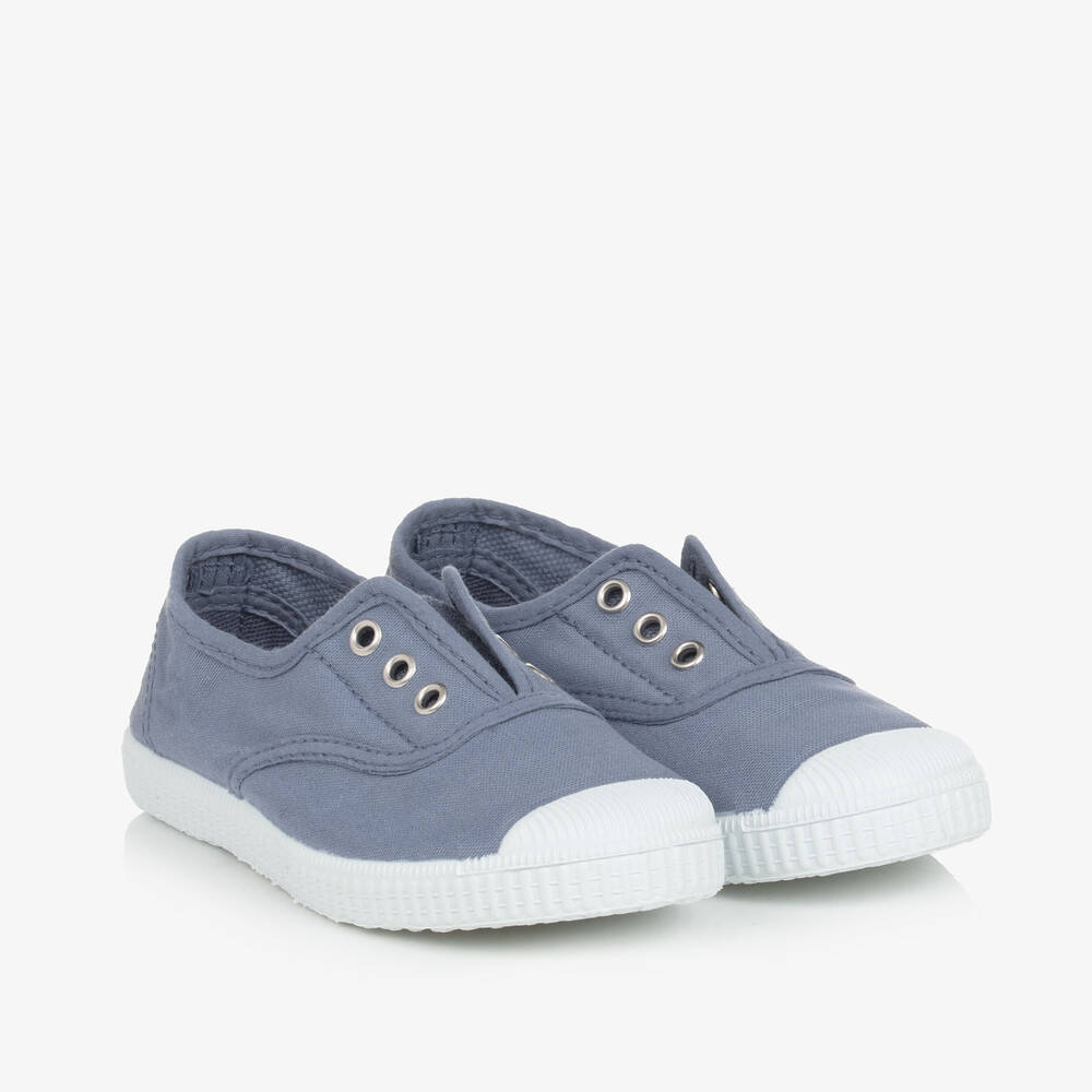 Pisamonas -  حذاء رياضي سهل الإنتعال كانفاس لون أزرق فاتح | Childrensalon