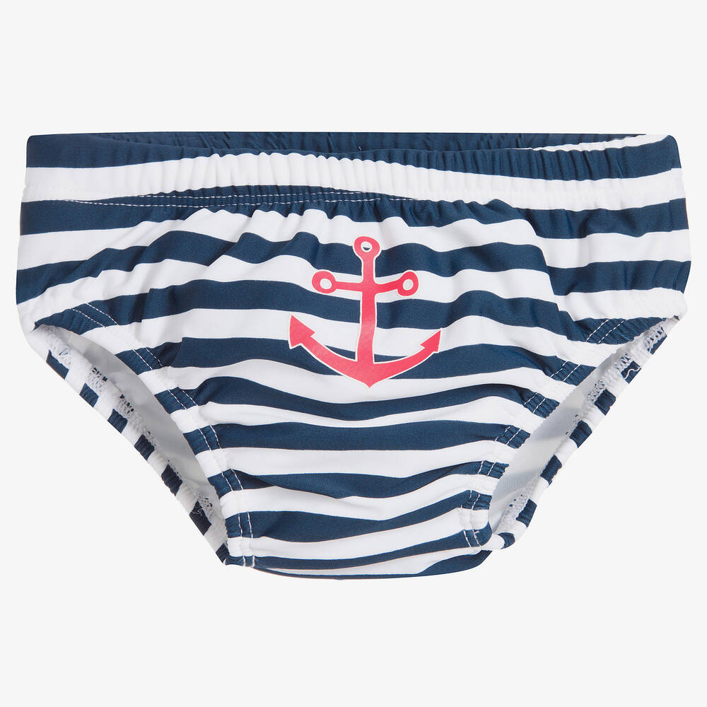 Playshoes - Baby Boys Blue Stripe Swim Pants | Childrensalon