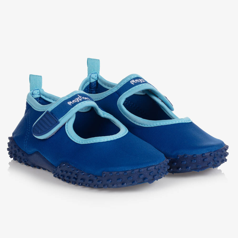 Playshoes - Escarpines azules con protección UV | Childrensalon