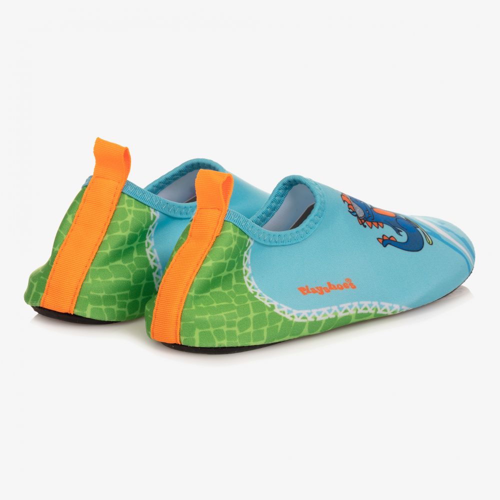 Playshoes - Blue Dino Aqua Shoe | Childrensalon