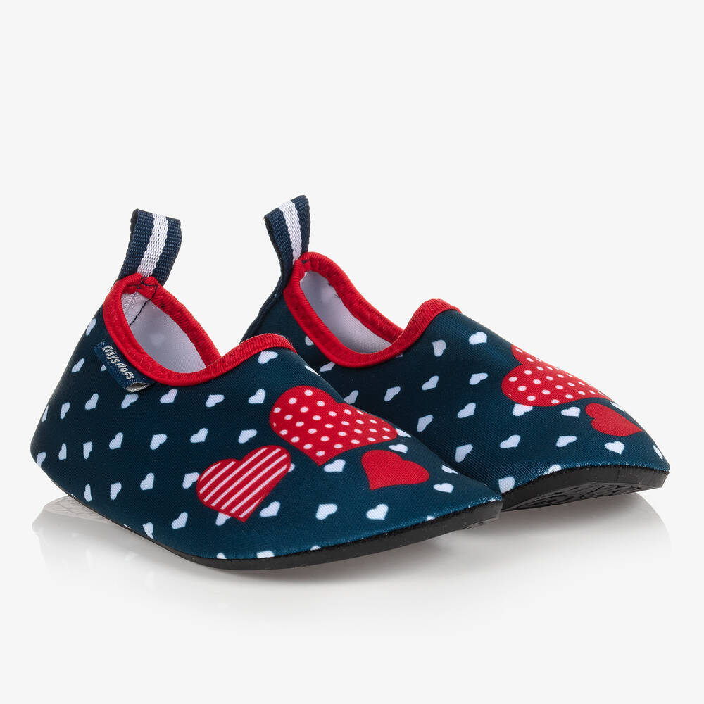Playshoes - حذاء للشاطيء لون كحلي للبنات (+UPF 50) | Childrensalon