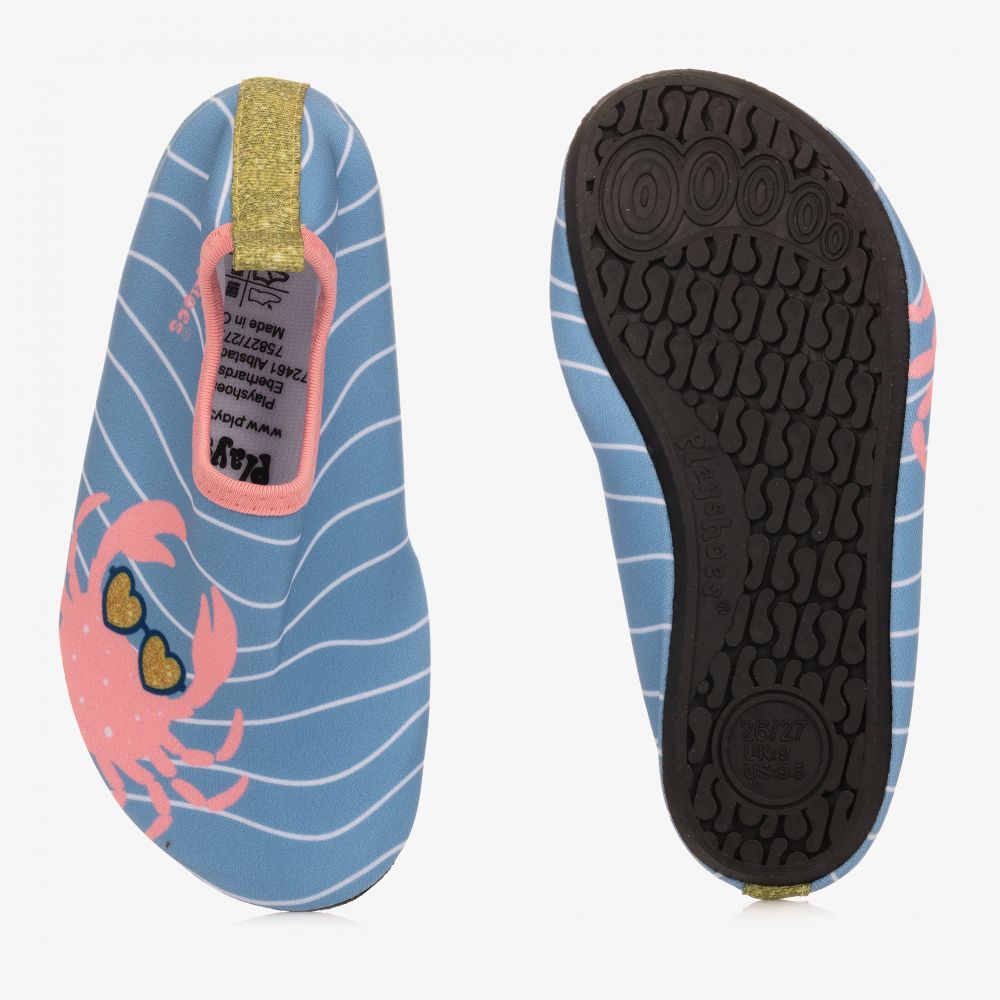 Playshoes - Blue Pink Aqua Shoes | Childrensalon