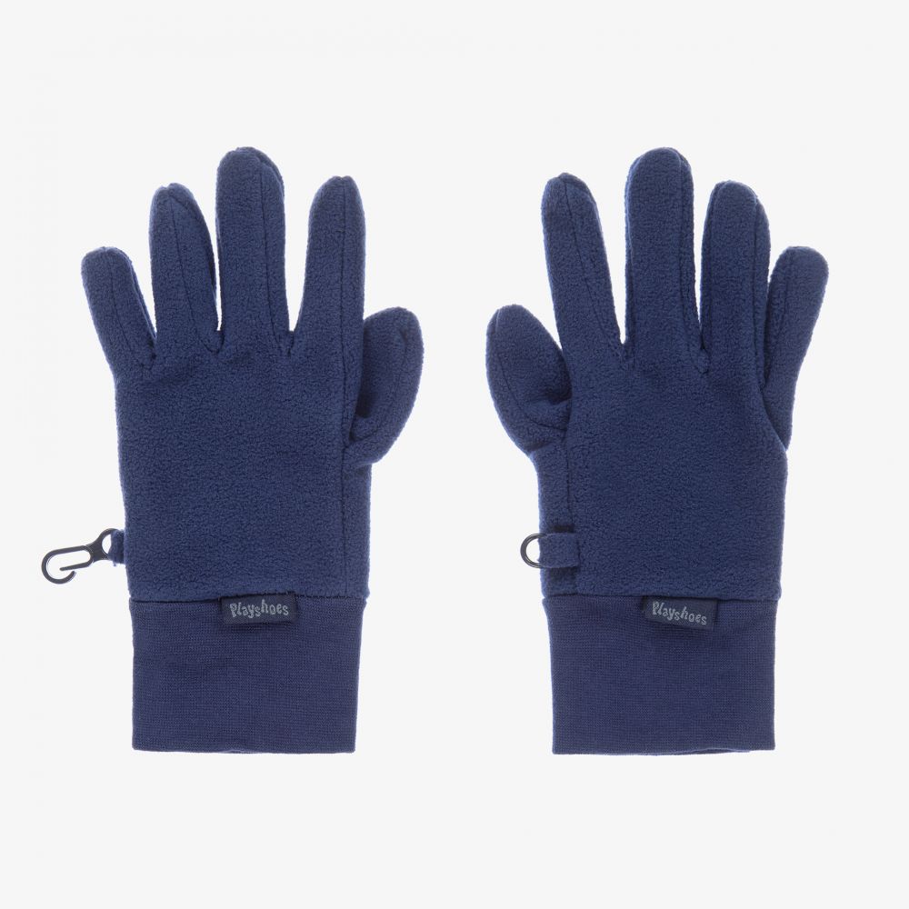Playshoes - Navy Blue Fleece Gloves | Childrensalon