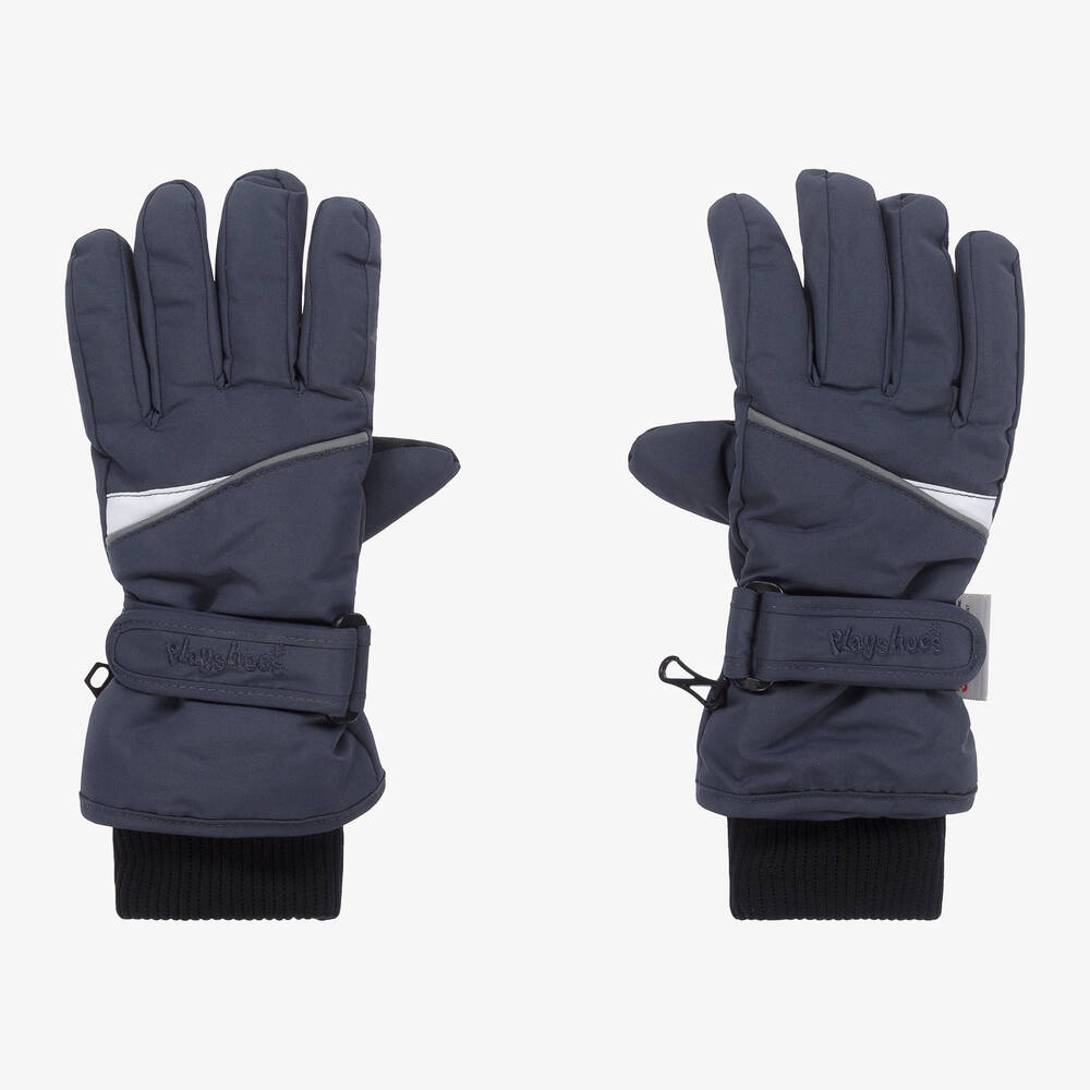 Playshoes - Navy Blue Ski Gloves | Childrensalon
