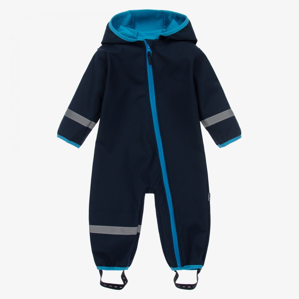 Playshoes - Navy Fleece-Lined Rain Suit | Childrensalon