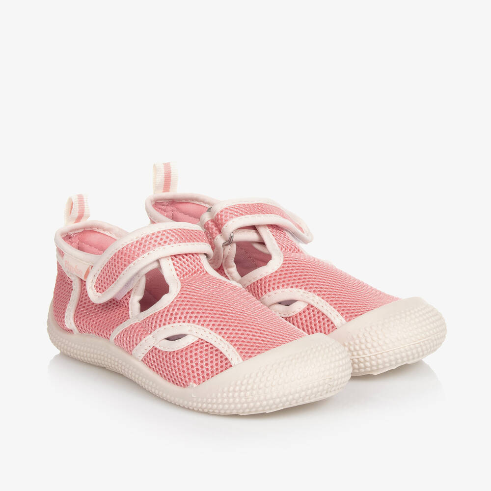 Shop Playshoes Girls Pink Mesh Aqua Shoes