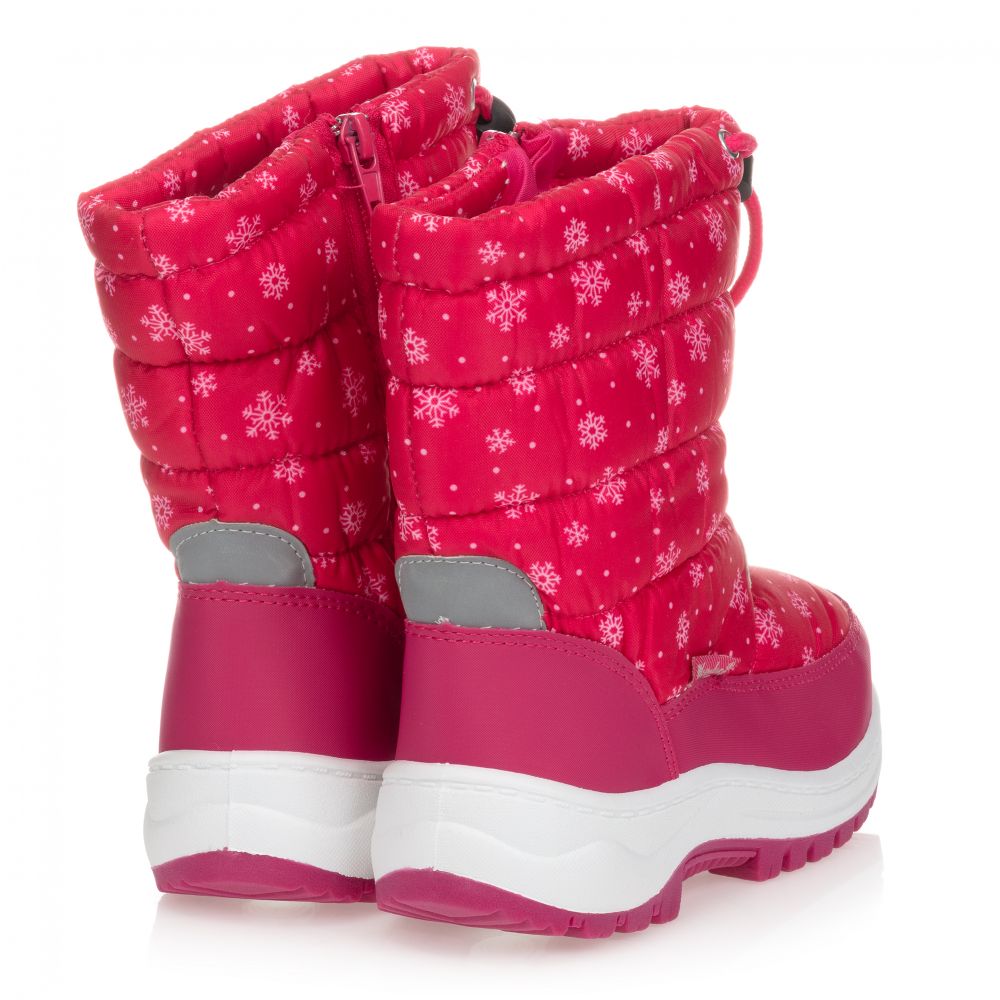 Playshoes - Pink Snowflake Snow Boots