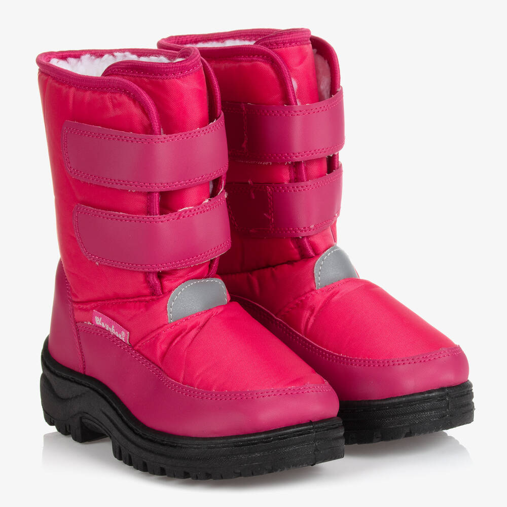 Playshoes - Pink Velcro Snow Boots | Childrensalon