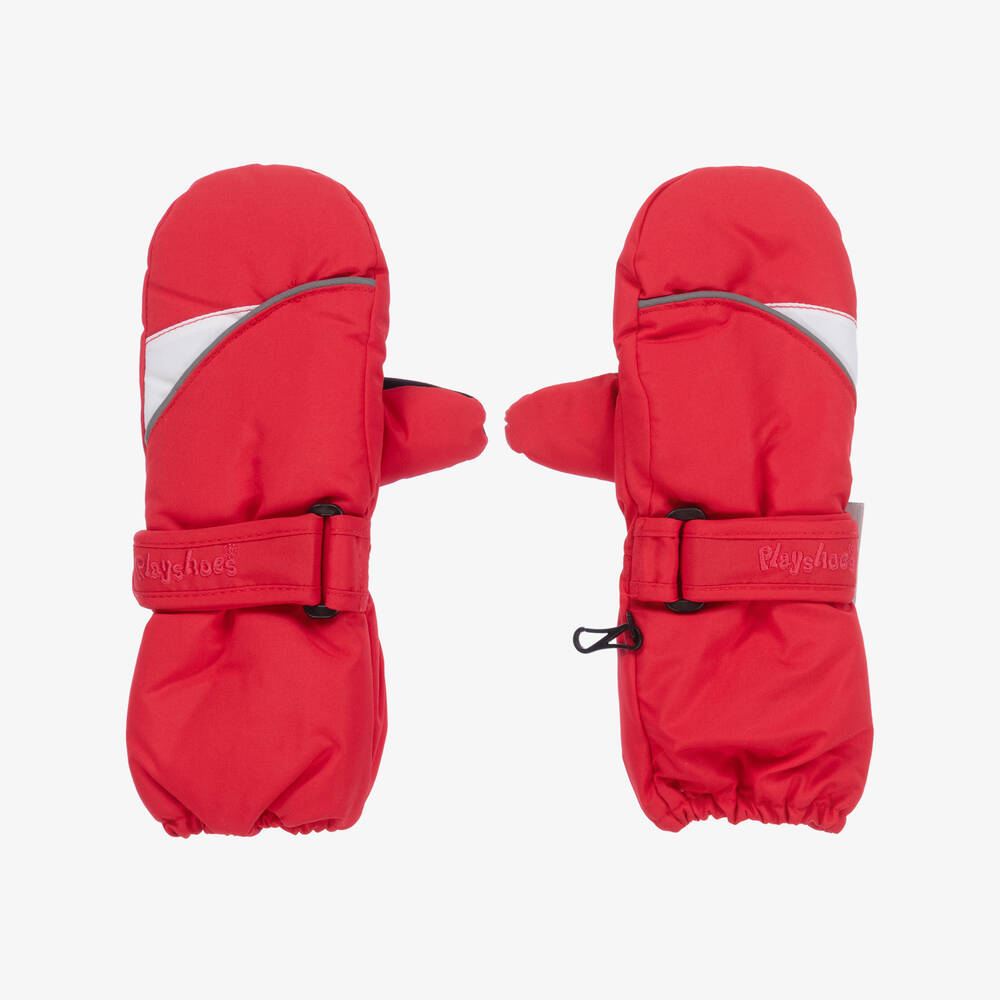 Playshoes - Красные лыжные варежки | Childrensalon