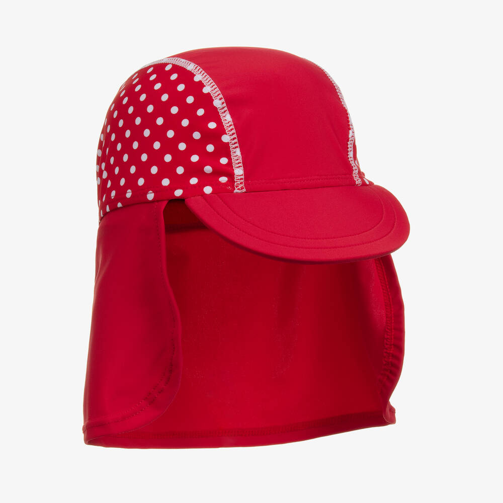 Playshoes - قبعة واقية من الشمس لون أحمر للبنات (+UPF50) | Childrensalon