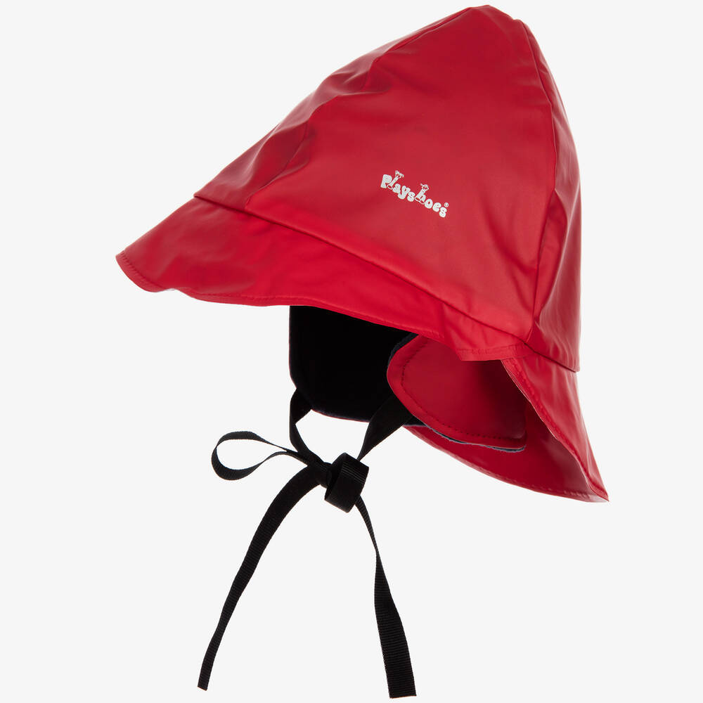 Playshoes - Red Waterproof Rain Hat | Childrensalon