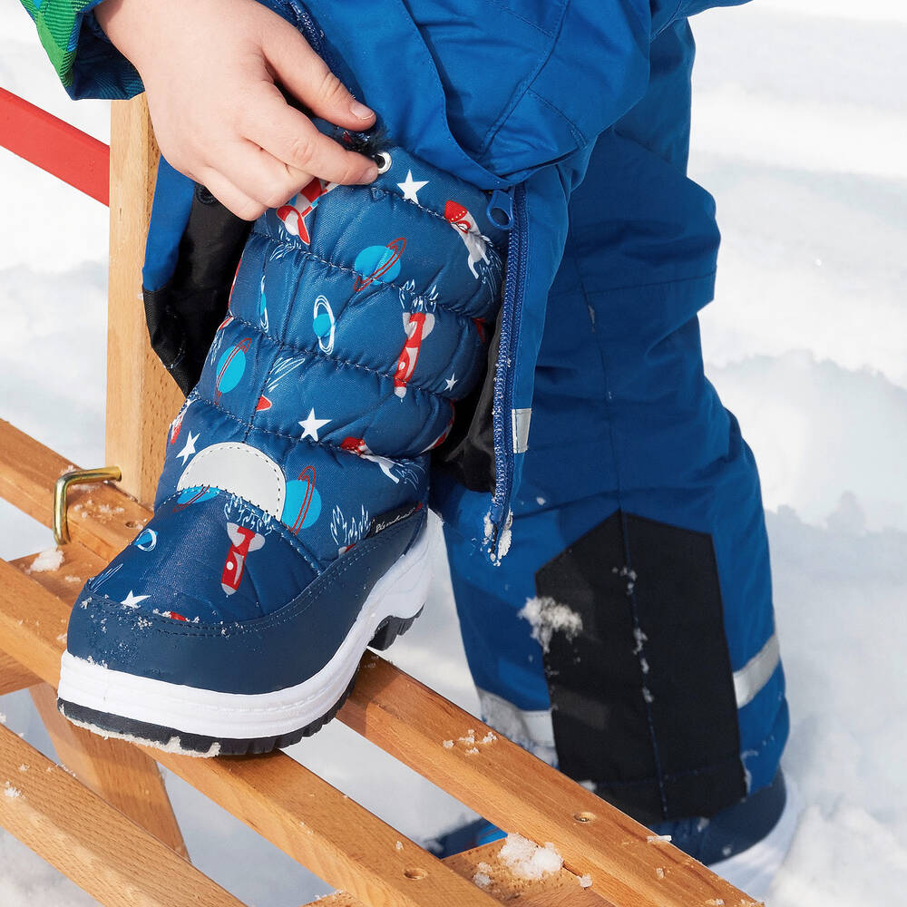 Playshoes Navy Blue Snow Boots