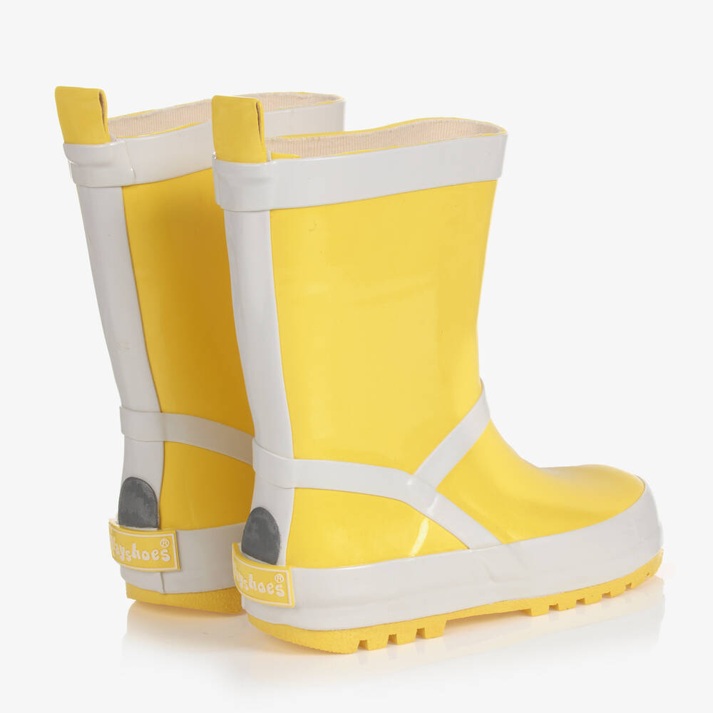 Playshoes - Yellow Reflective Rain Boots | Childrensalon