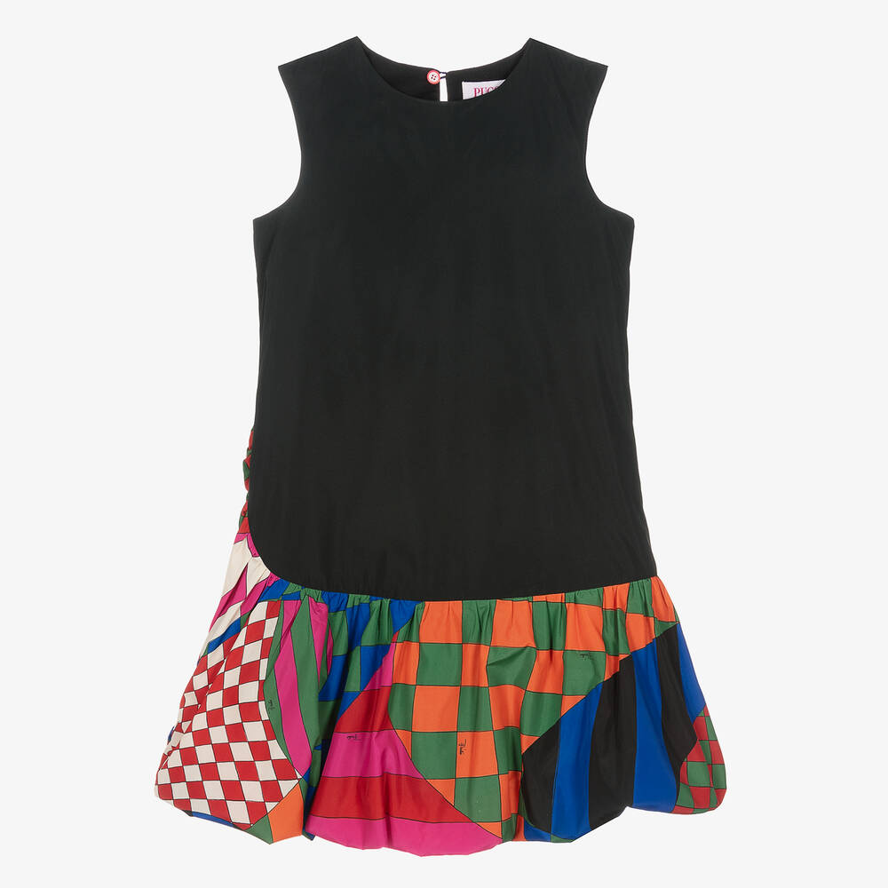 Shop Pucci Teen Girls Black Puffball Dress