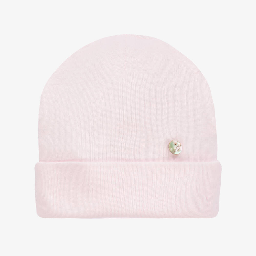Pureté Du... Bébé Pureté Du. Bébé Baby Girls Pink Cotton Hat