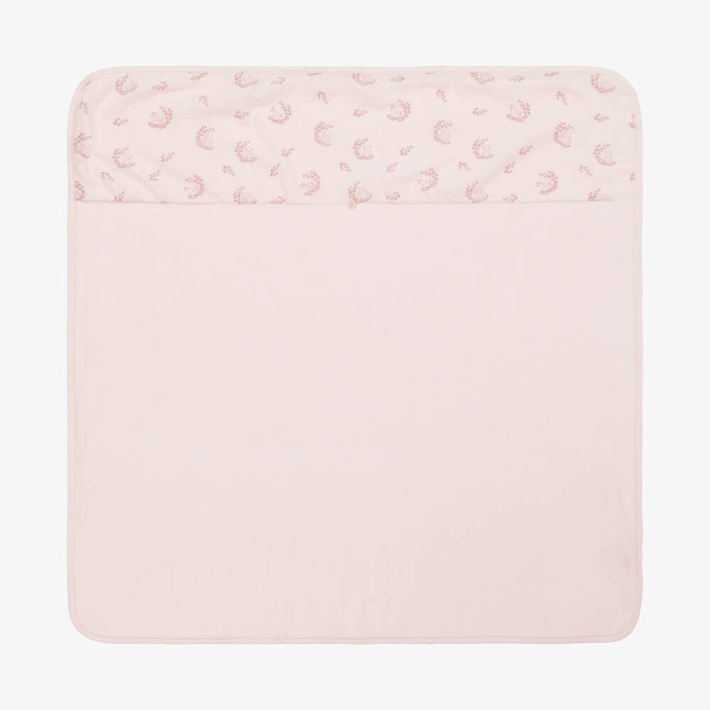 Pureté Du... Bébé - Baby Girls Pink Velour Blanket (73cm) | Childrensalon