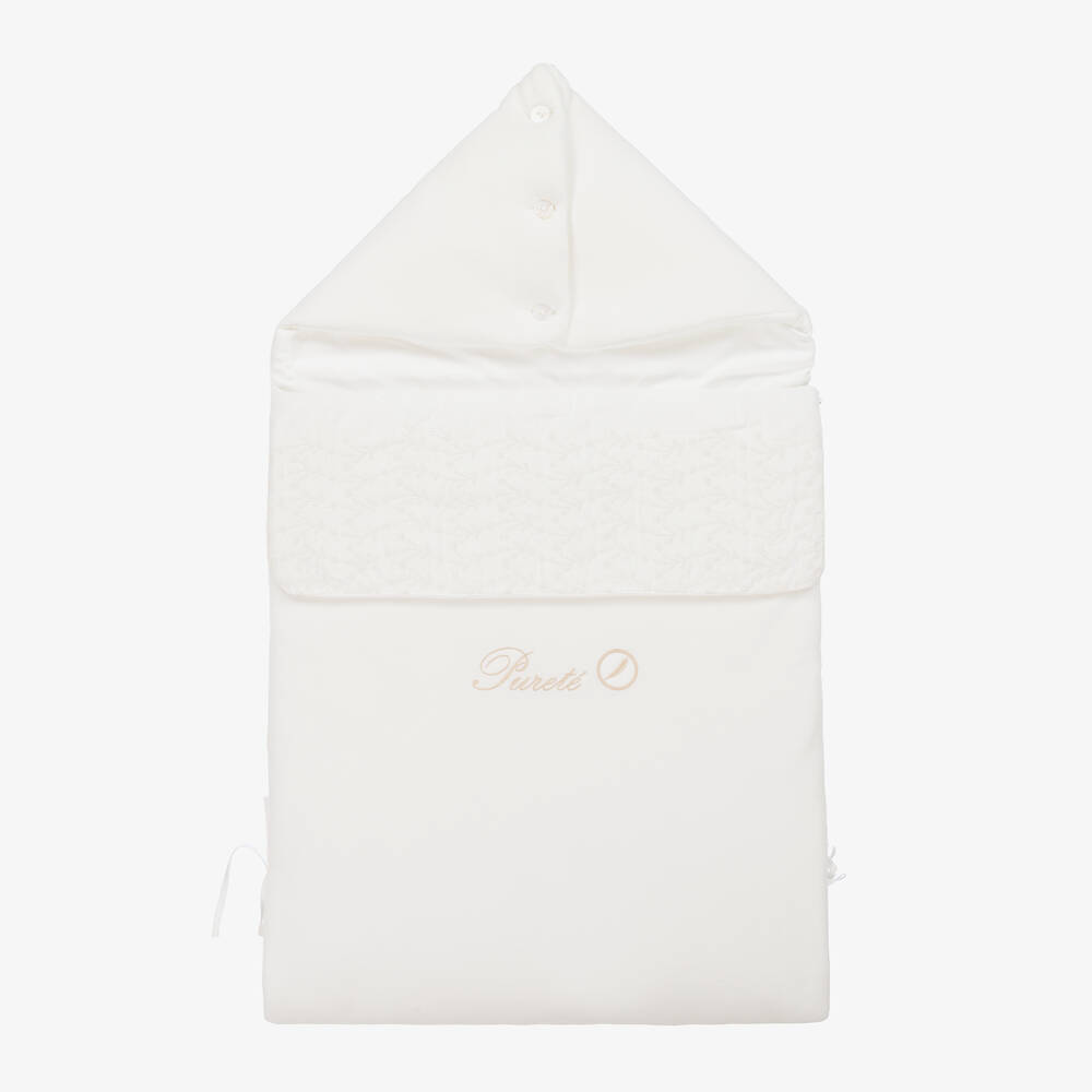 Pureté Du... Bébé - Ivory Velour Baby Nest (87cm) | Childrensalon